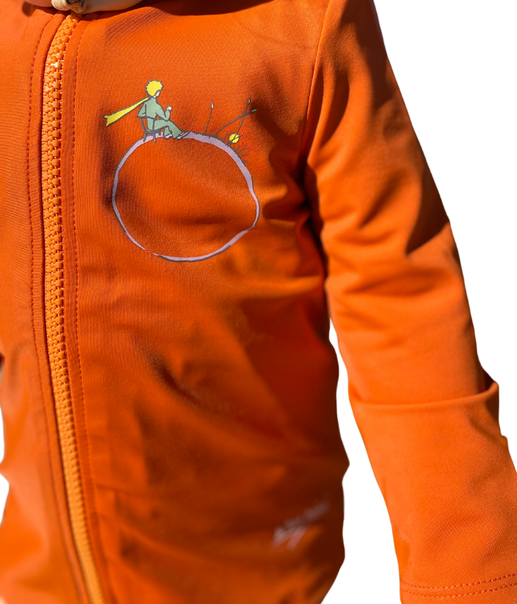  T-shirt anti-UV bébé manches longues Le Petit Prince avec zip 